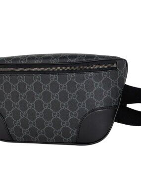 Gucci GG Emblem Belt Bag Black